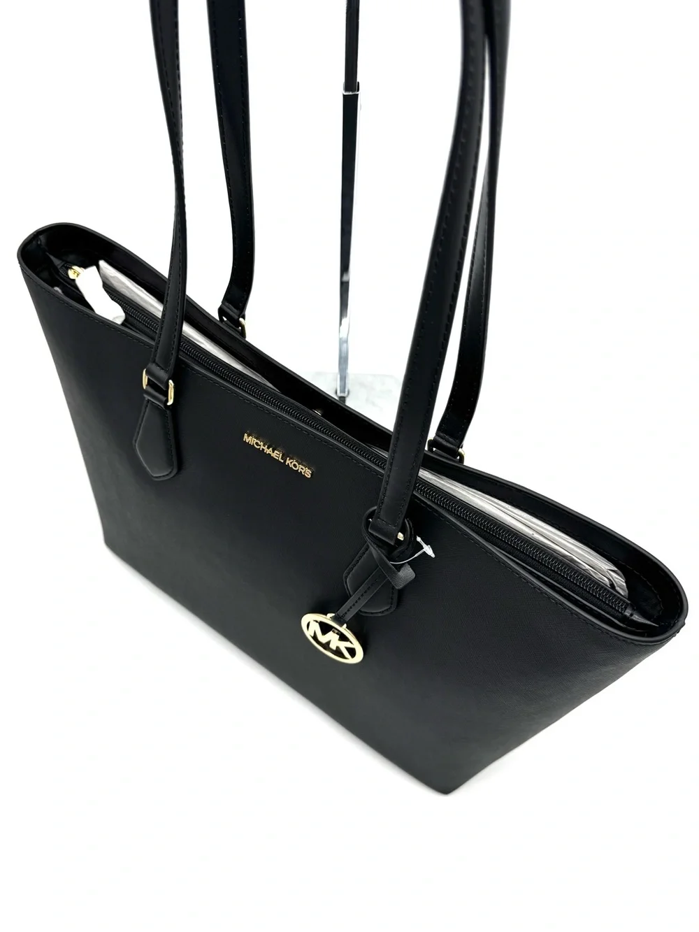 Michael Kors Bag Large Sheila Mf Tote Bag Black/Gold